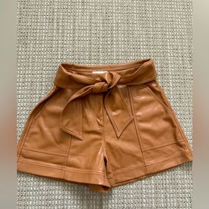 Faux leather women shorts, Jonathan Simkhai